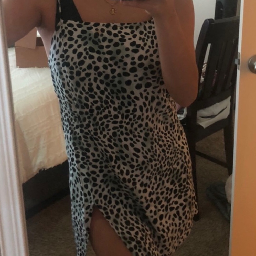 MOTEL / PRINCESS POLLY CHEETAH SLIP DRESS